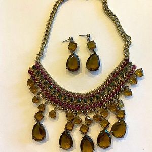 White House/Black Market necklace/earring set